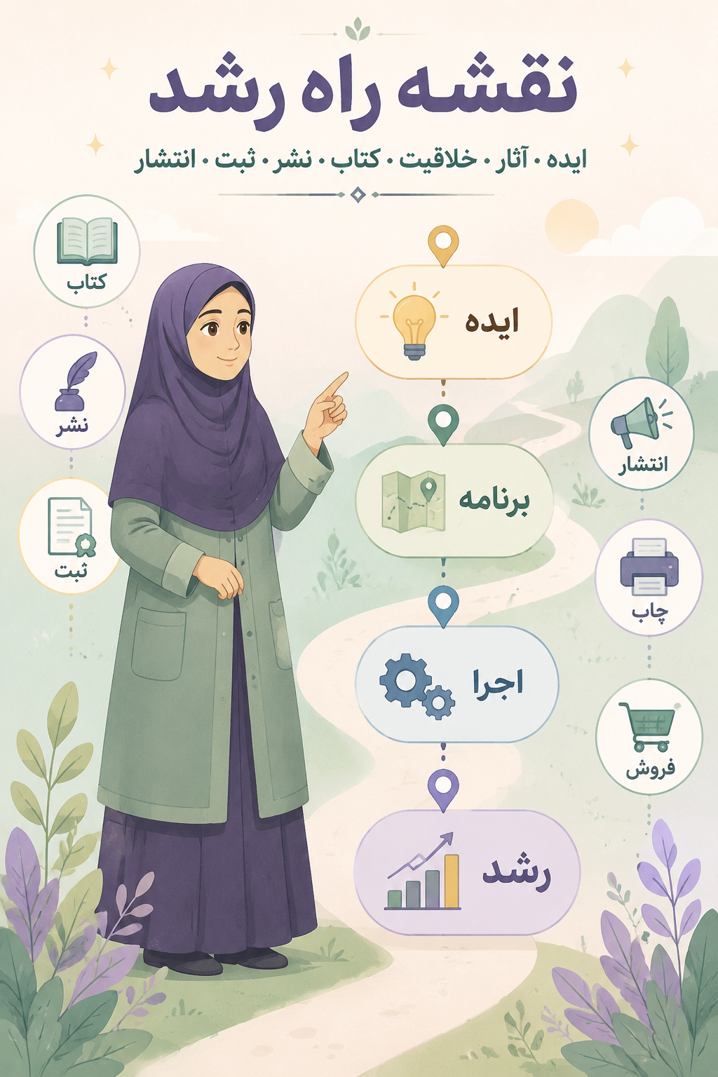 نمودار خدمات انتشارات چشمه گلستان