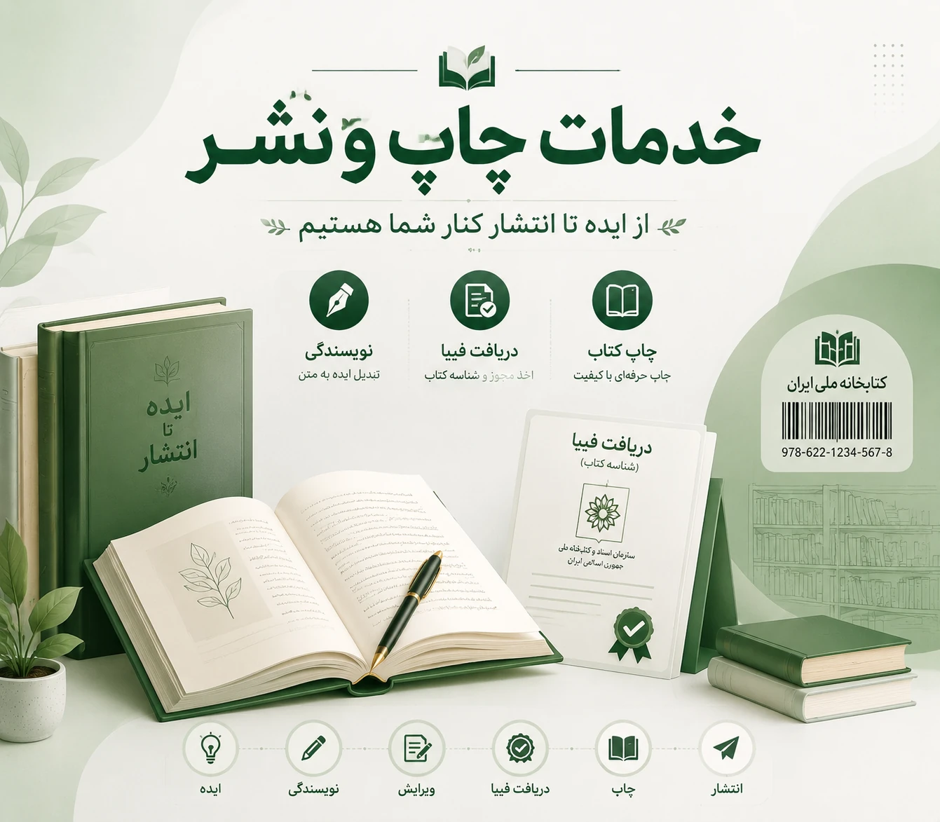 چاپ و انتشار کتاب - انتشارات